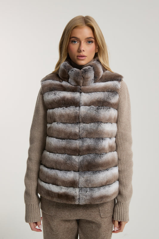 Marlene Rex Fur Cardigan