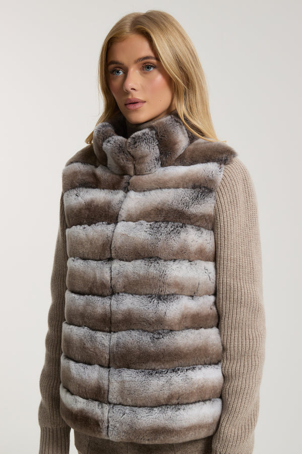 Marlene Rex Fur Cardigan