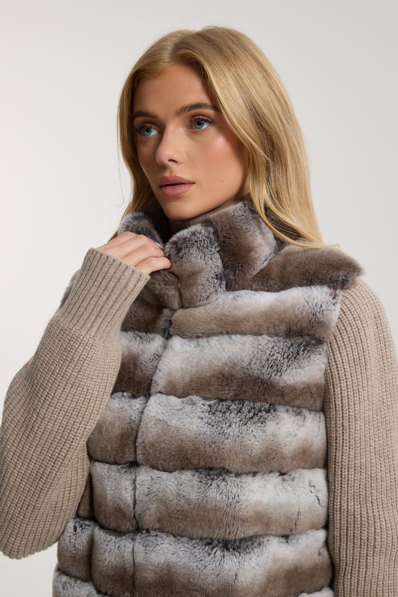 Marlene Rex Fur Cardigan