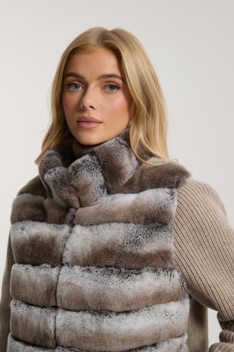 Marlene Rex Fur Cardigan