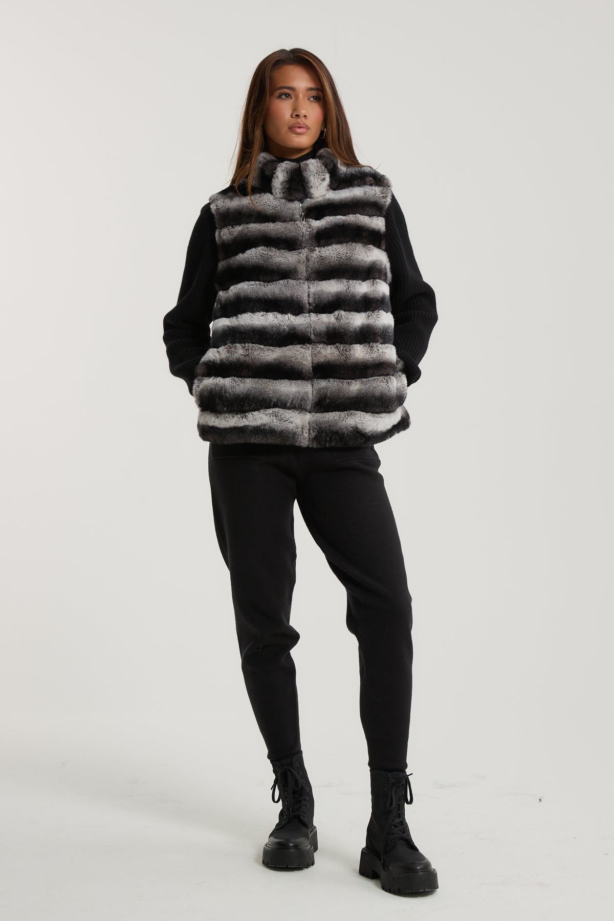 Marlene Rex Fur Cardigan