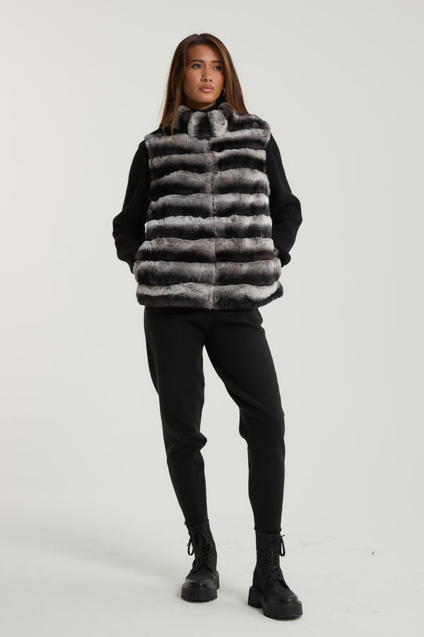 Marlene Rex Fur Cardigan