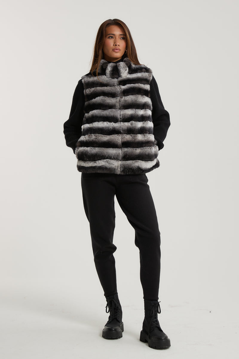 Marlene Rex Fur Cardigan