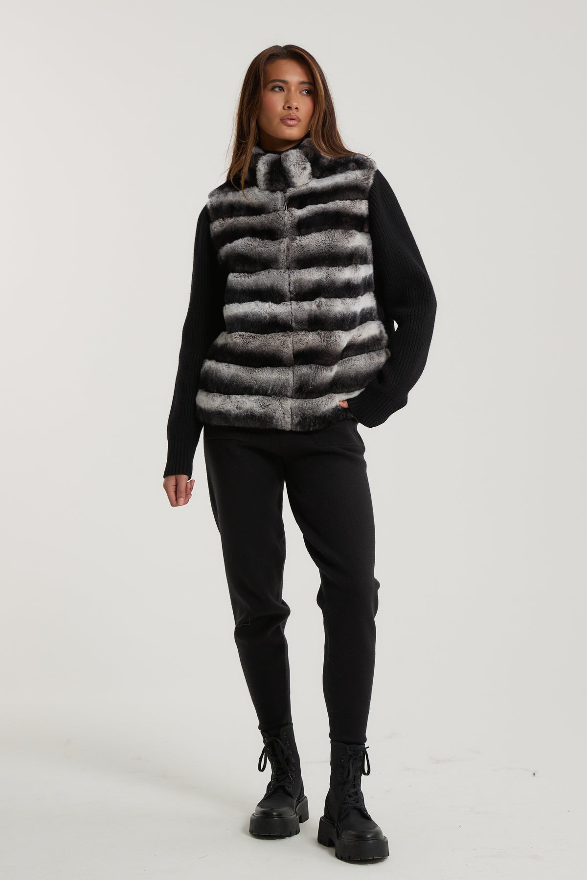Marlene Rex Fur Cardigan