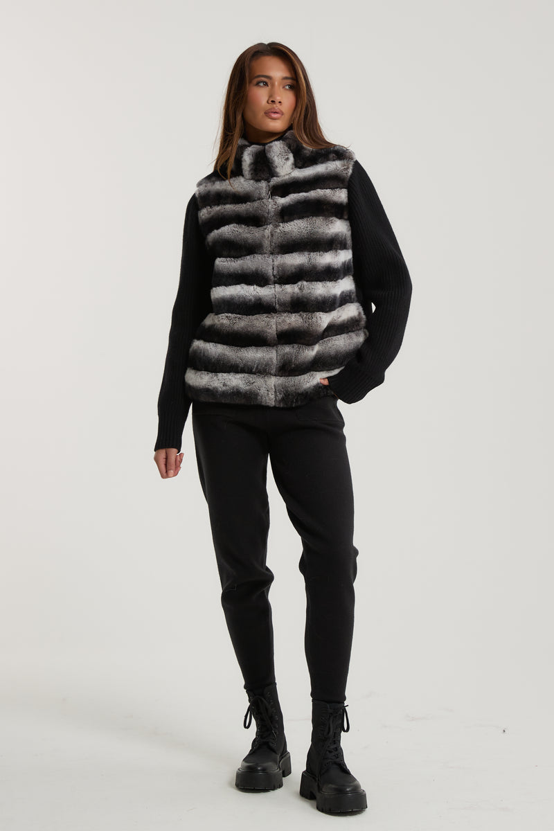 Marlene Rex Fur Cardigan