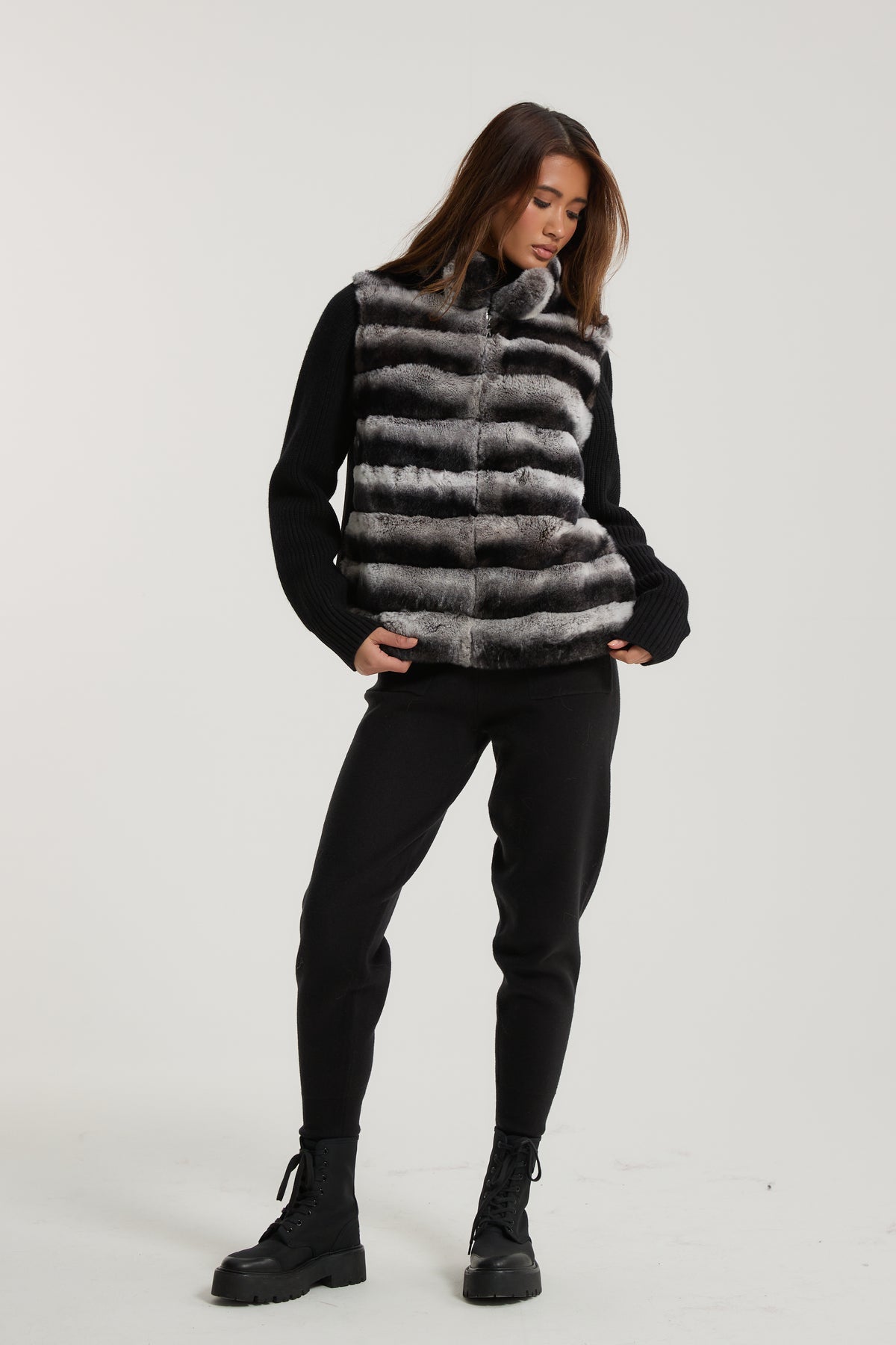 Marlene Rex Fur Cardigan