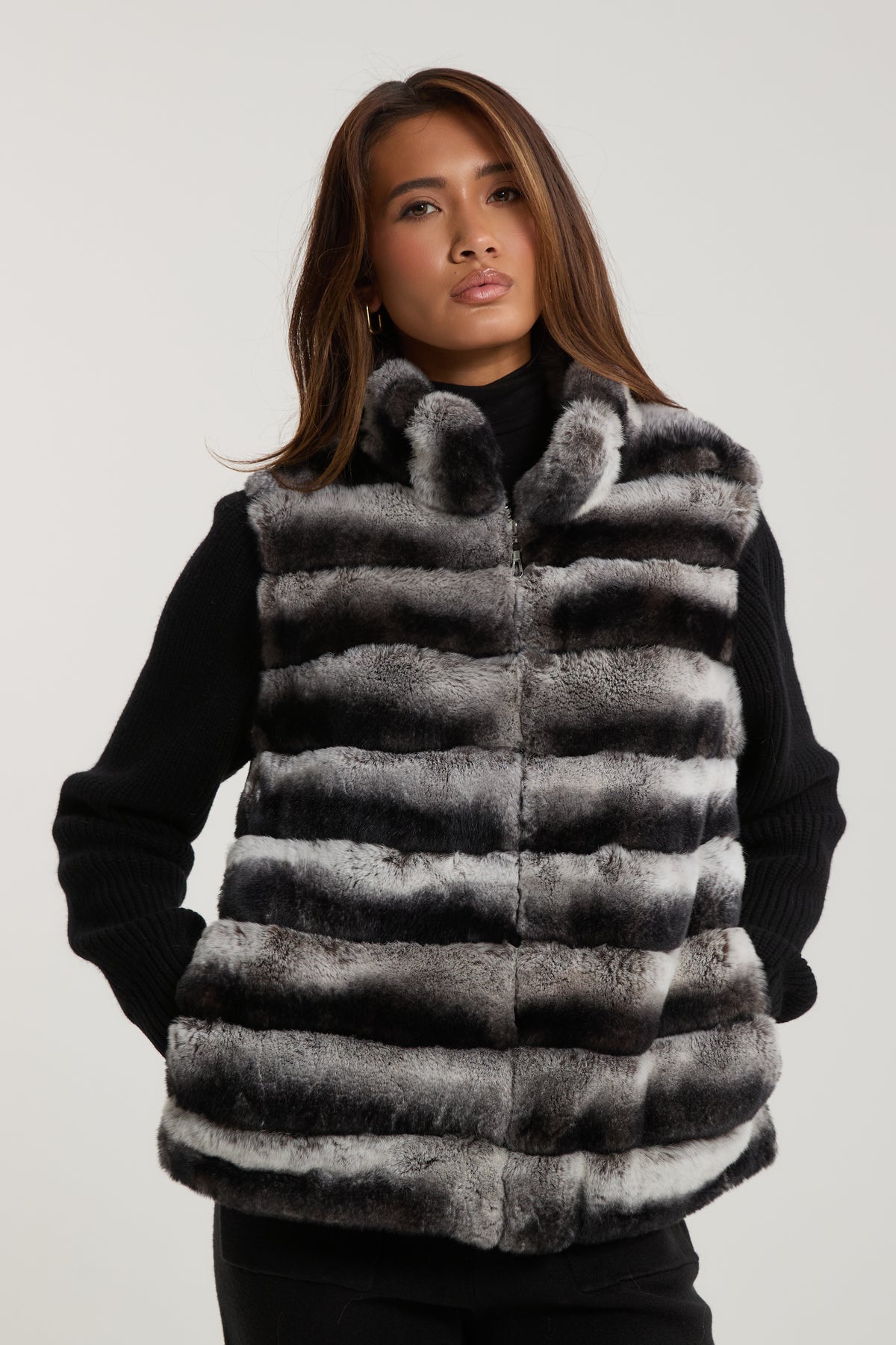 Marlene Rex Fur Cardigan