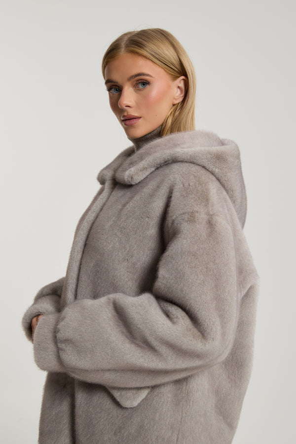 Rachel Premium Faux Fur with Hood