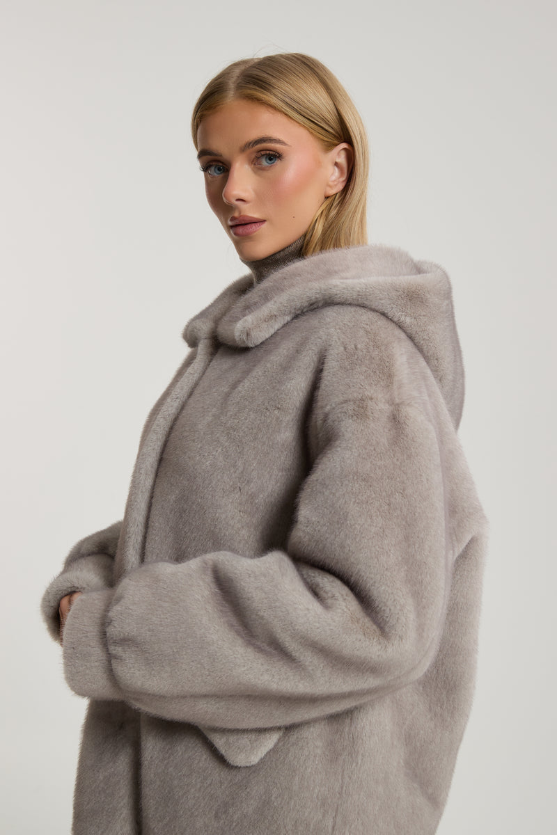 Rachel Premium Faux Fur with Hood