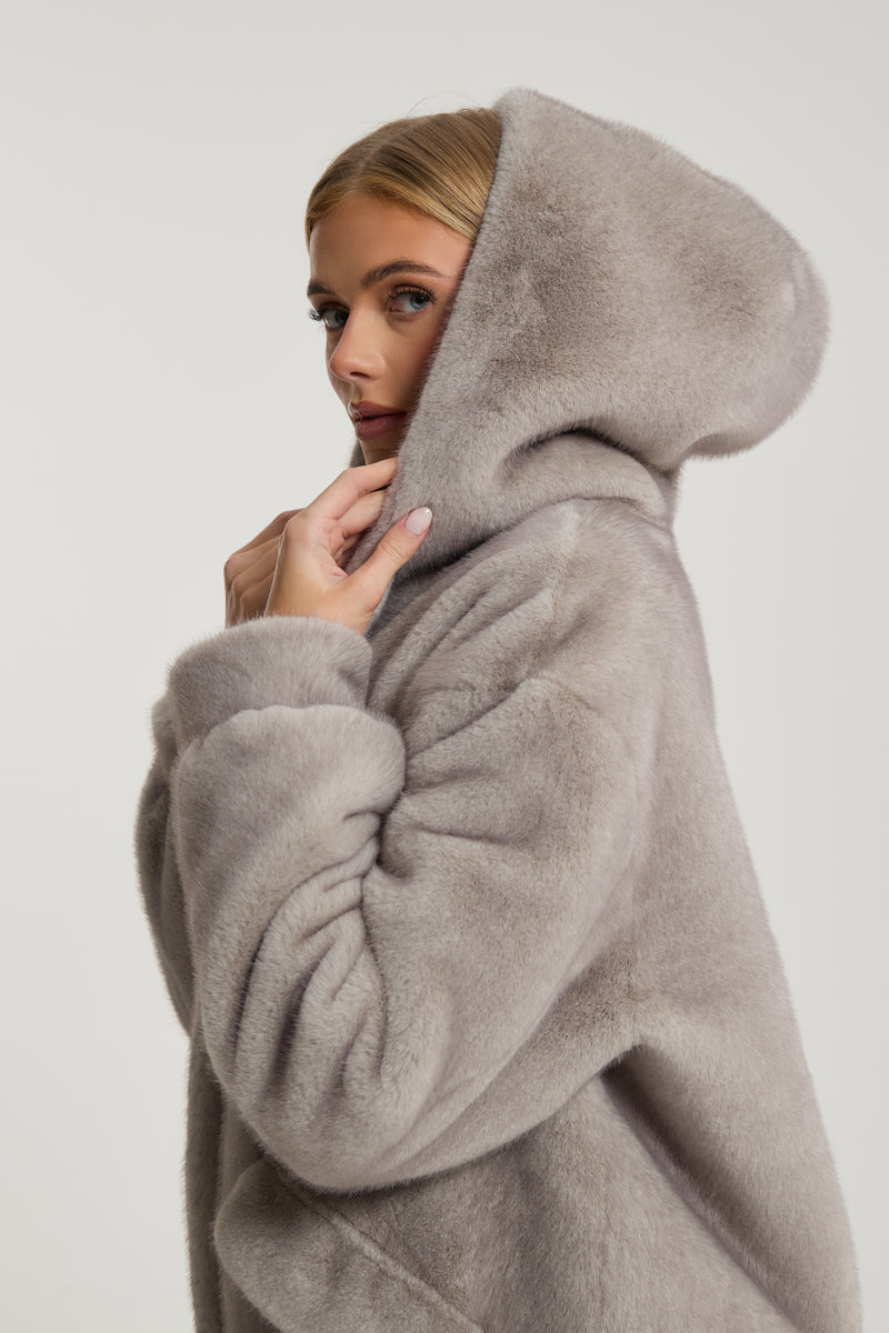 Rachel Premium Faux Fur with Hood