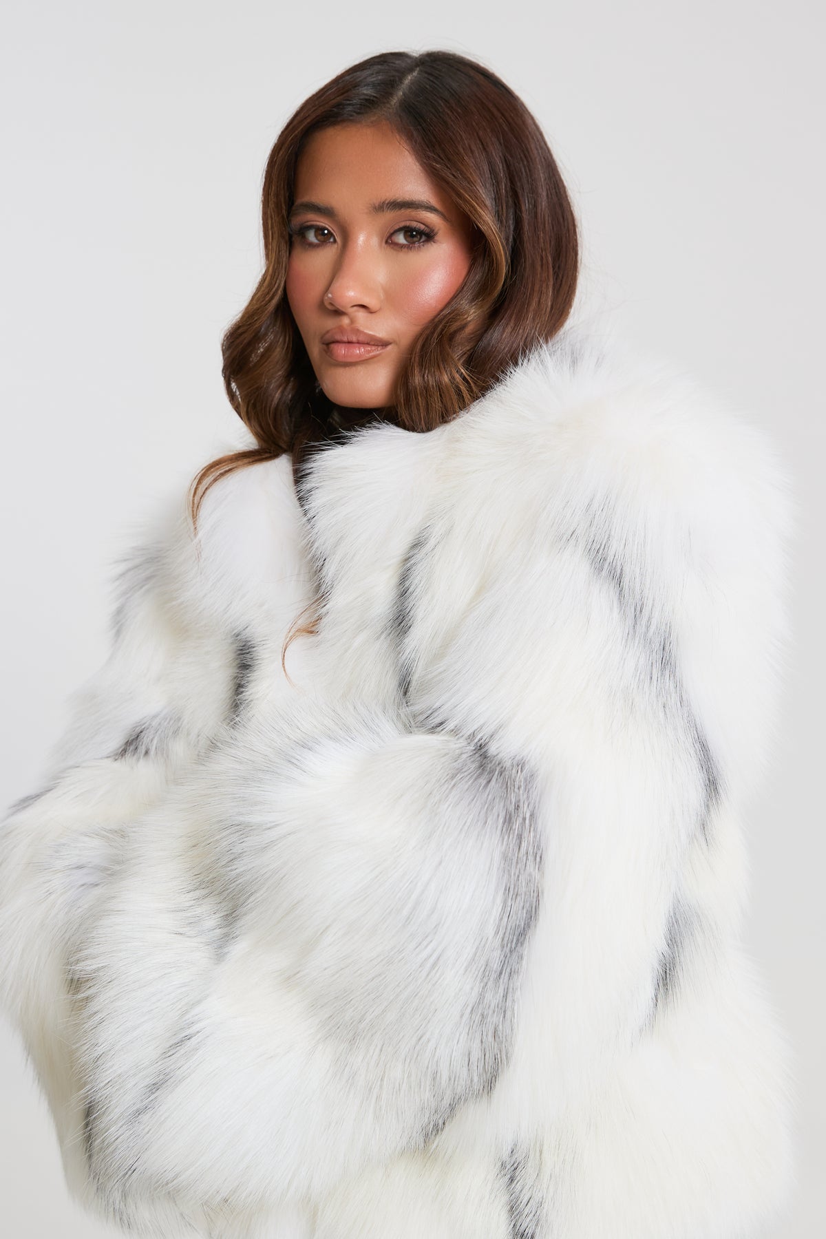 Marble Full Pelt Fox Fur Coat