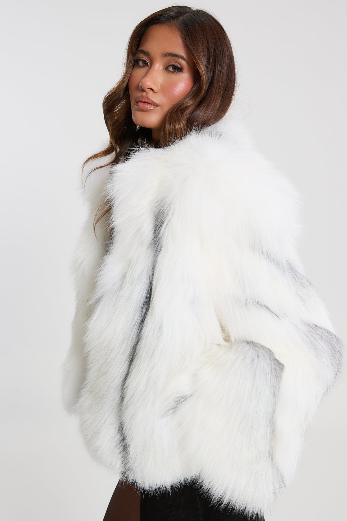 Marble Full Pelt Fox Fur Coat