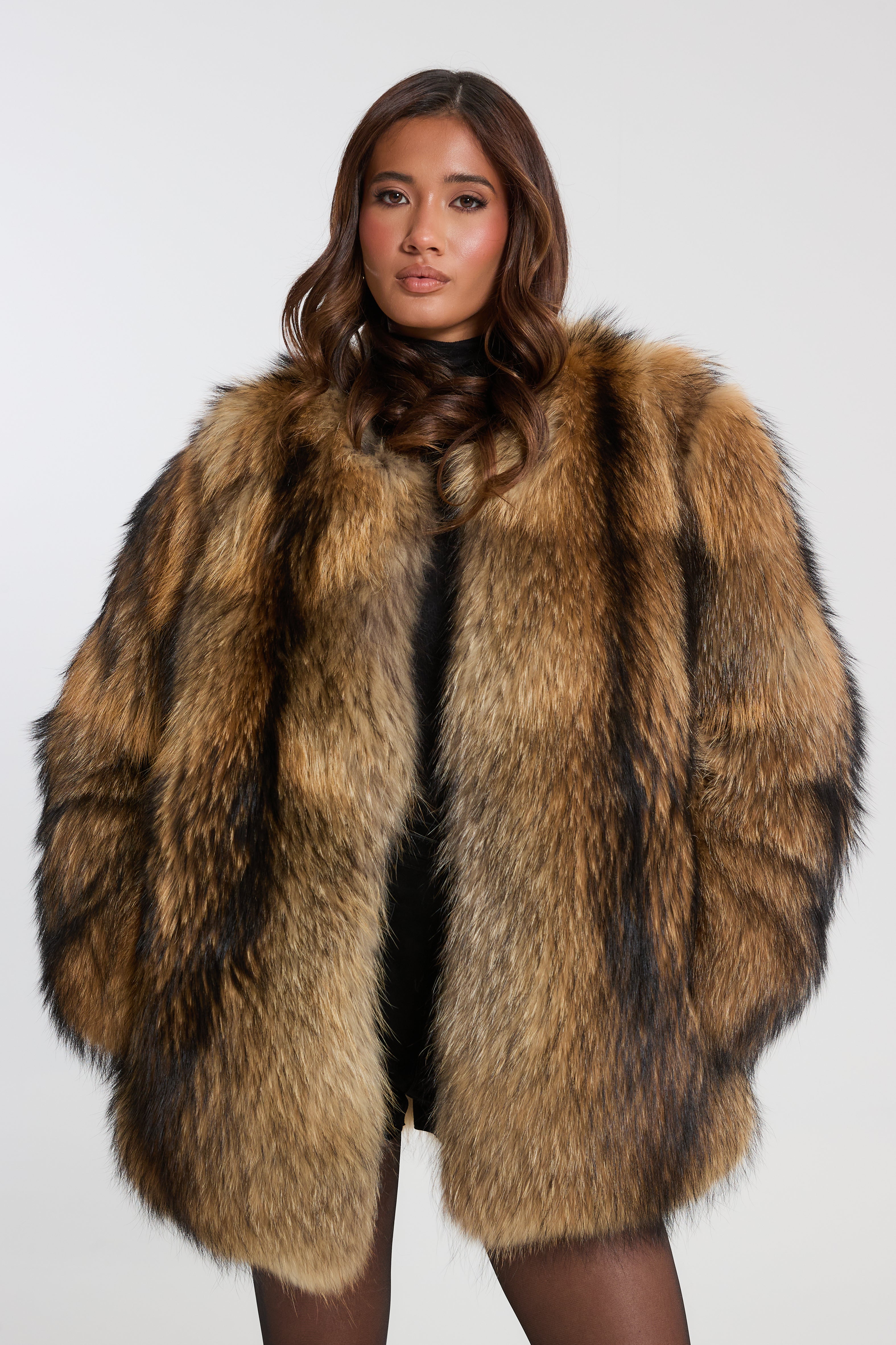 Full Pelt Natural Raccoon Fur Coat – TwentyFall