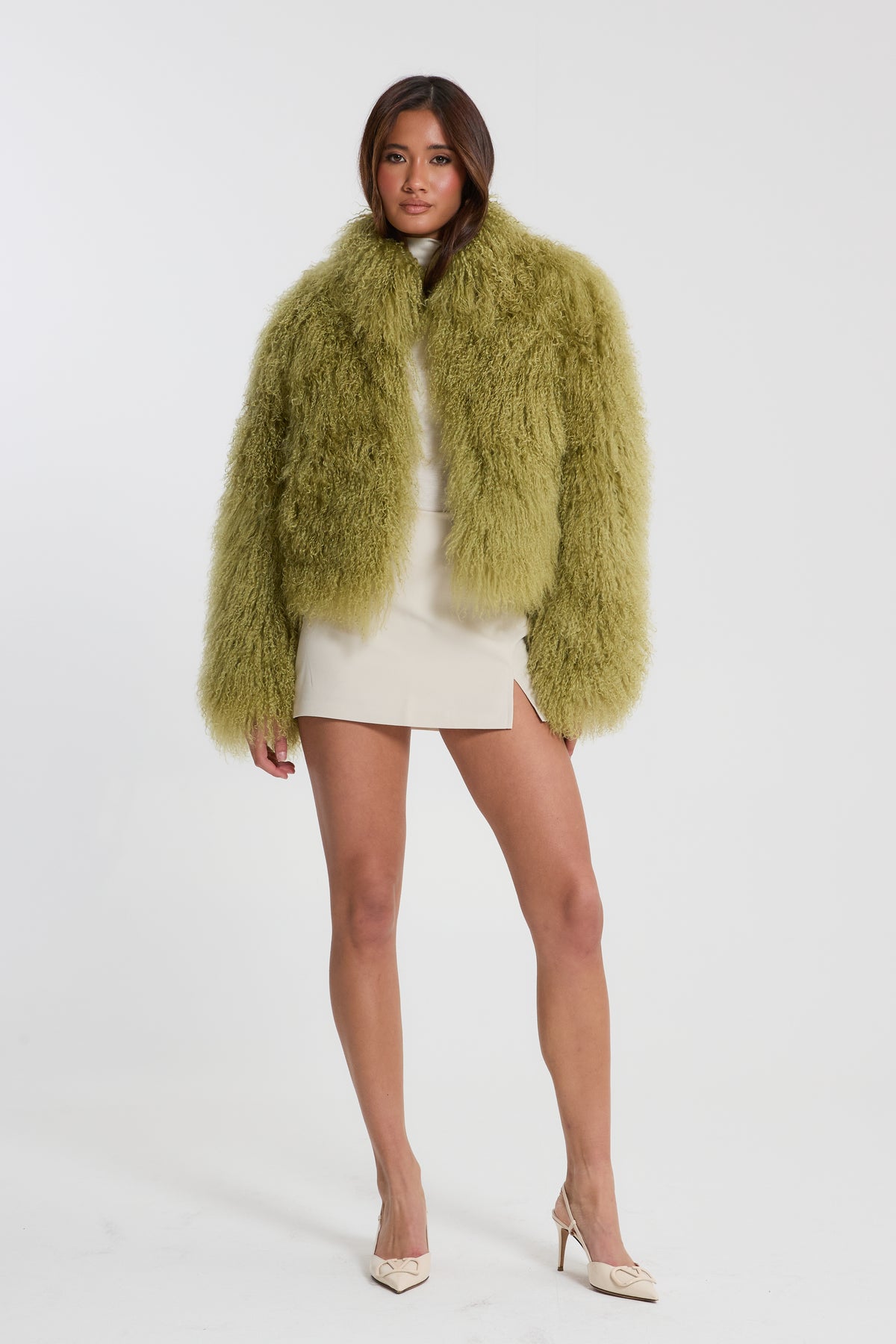 Stella Mongolian Fur Coat