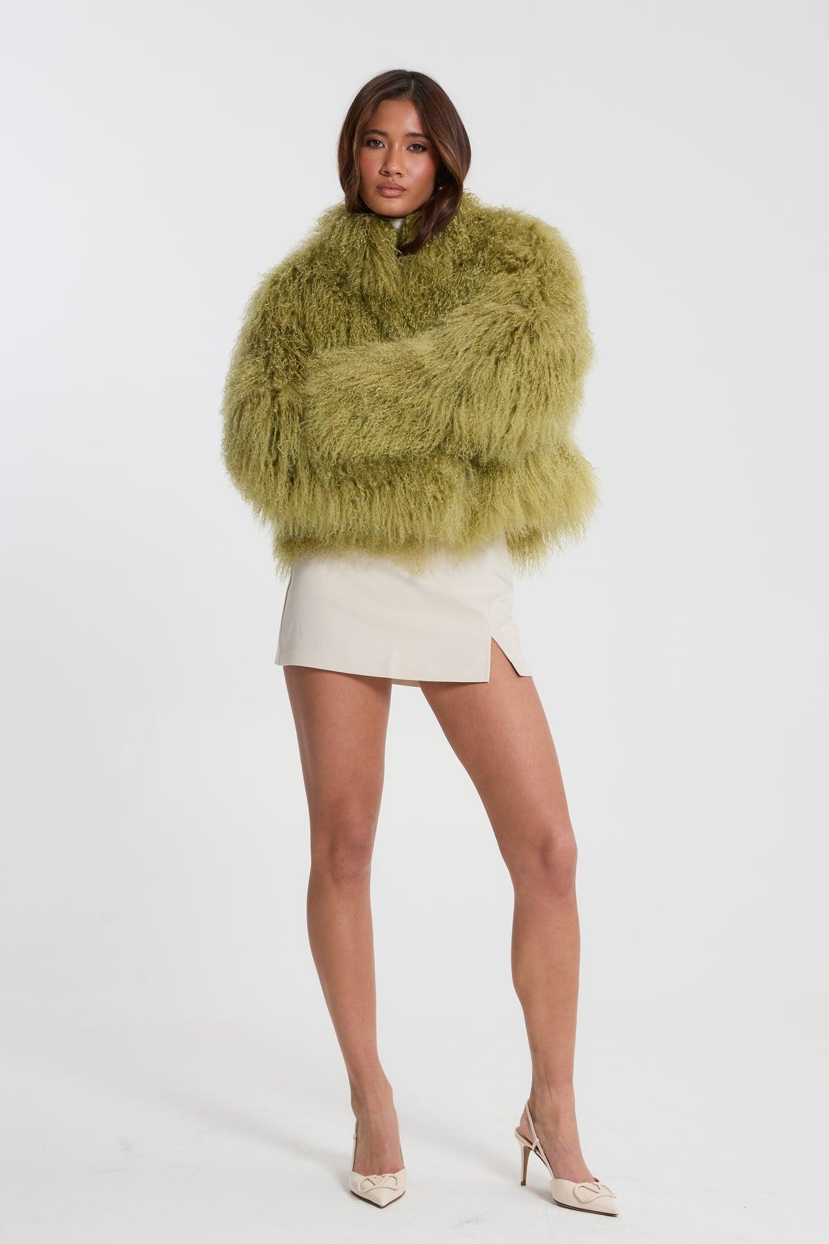 Stella Mongolian Fur Coat