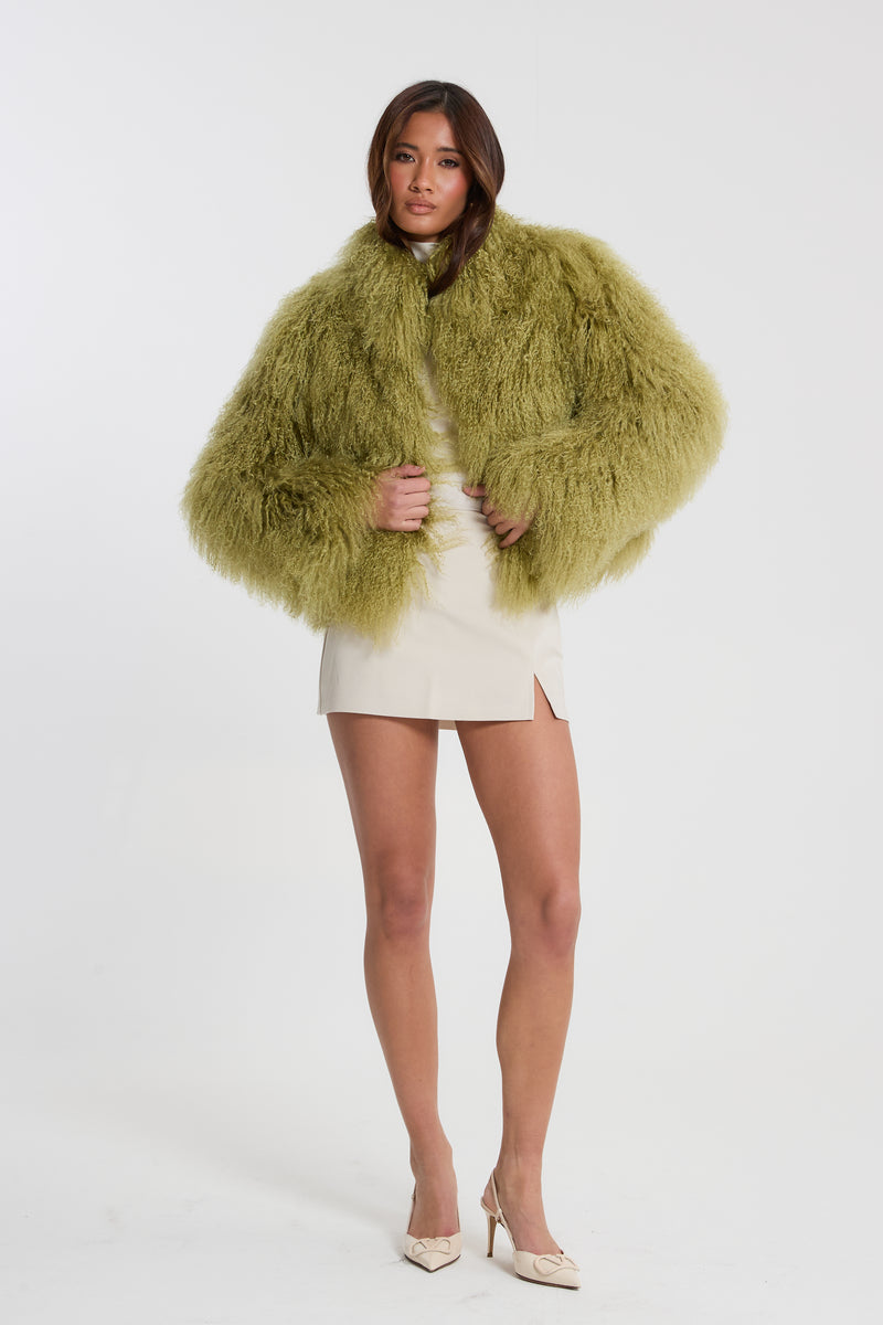 Stella Mongolian Fur Coat