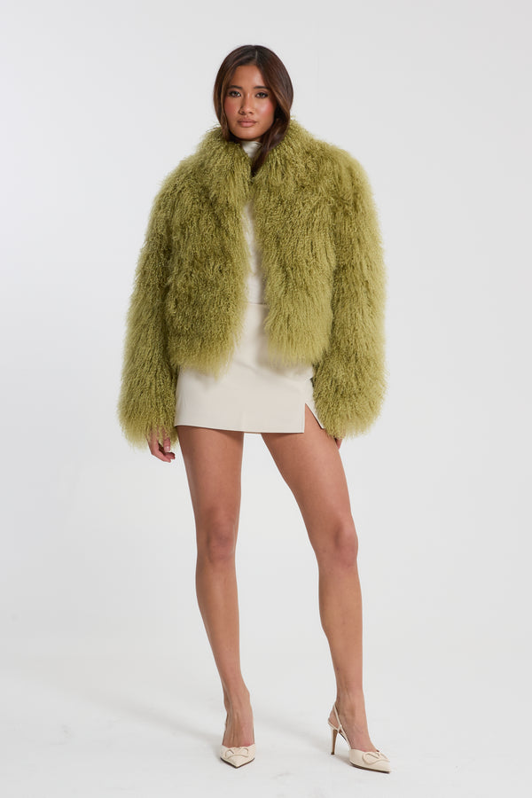 Stella Mongolian Fur Coat