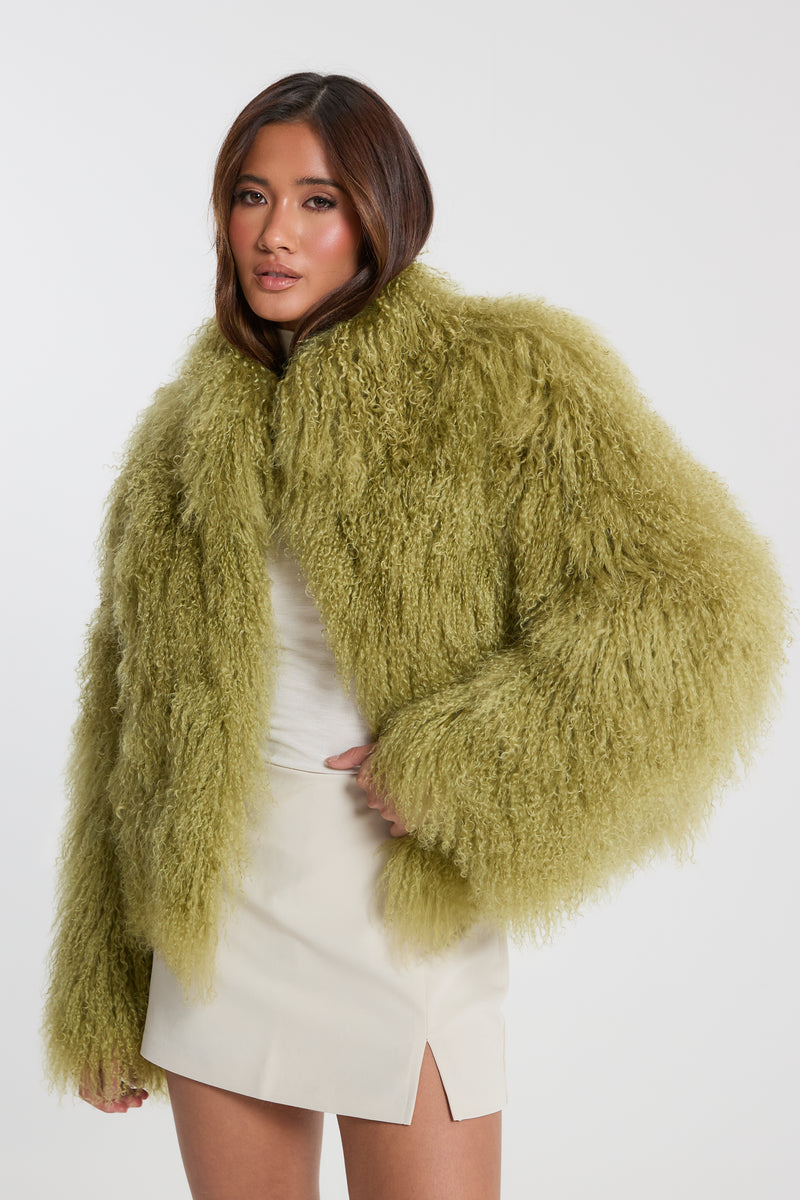 Stella Mongolian Fur Coat