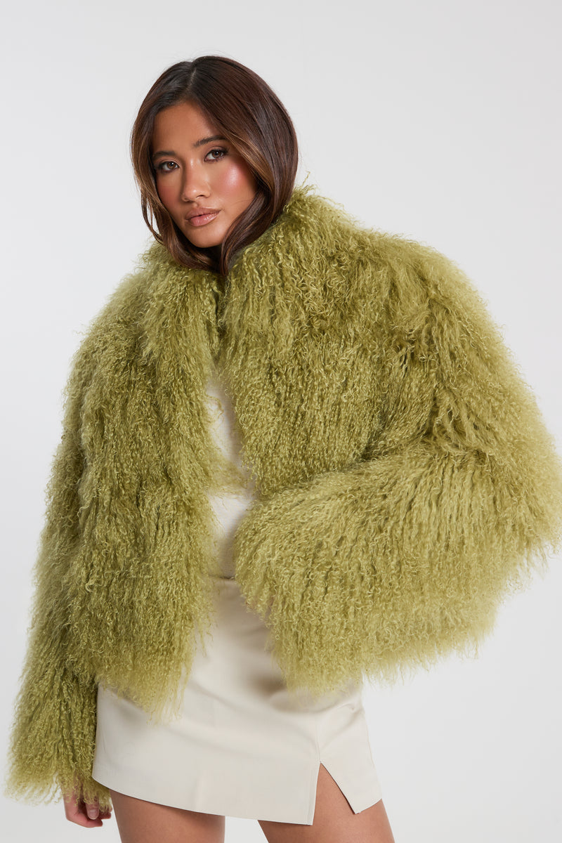 Stella Mongolian Fur Coat