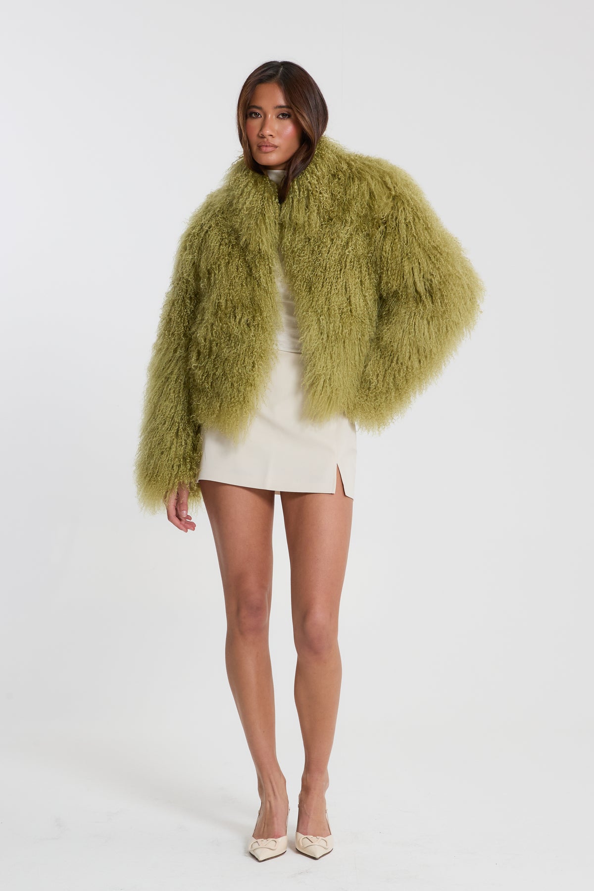 Stella Mongolian Fur Coat