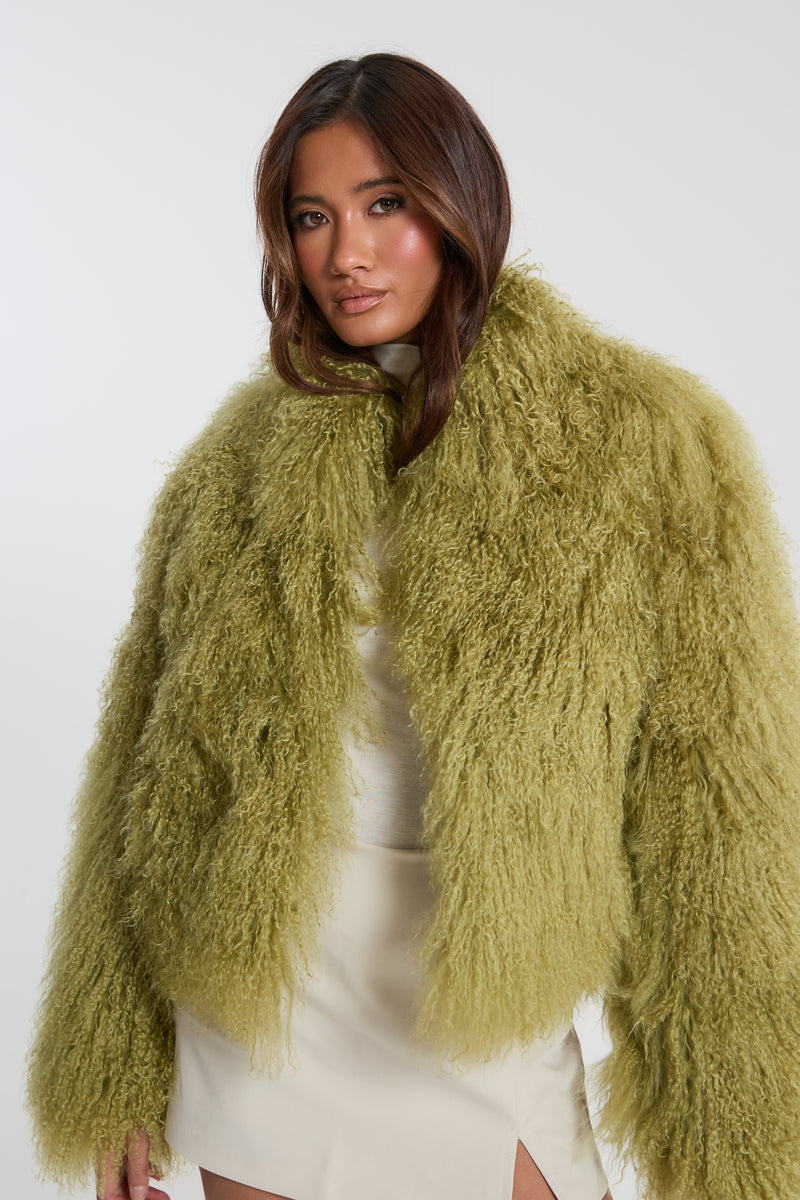 Stella Mongolian Fur Coat