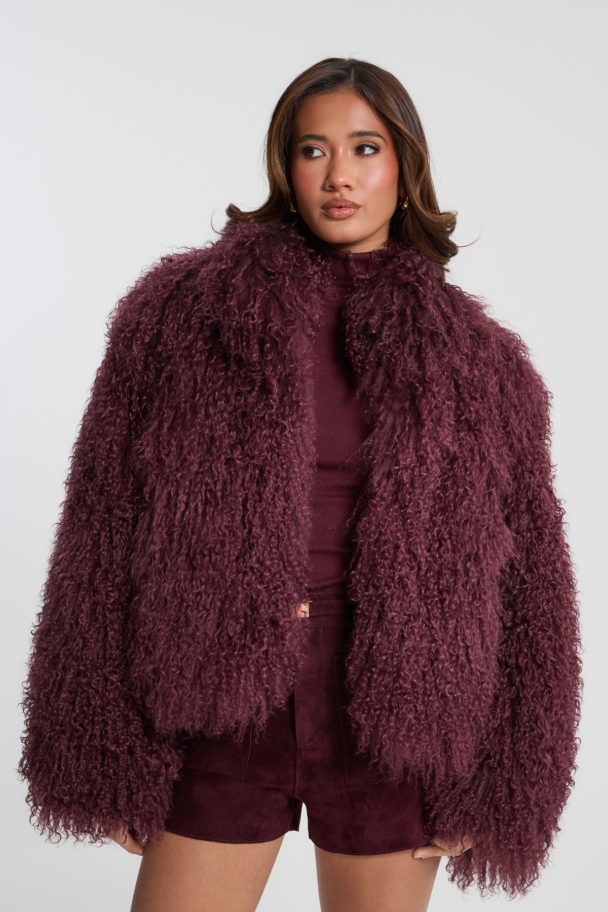 Stella Mongolian Fur Coat