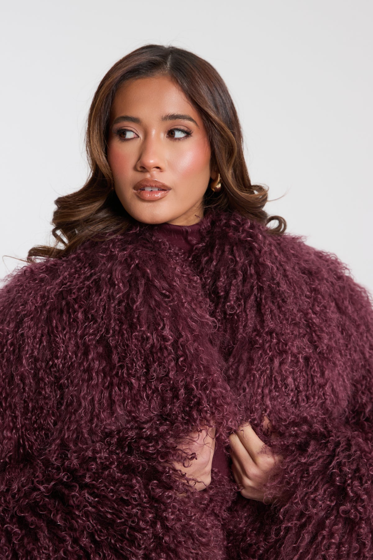 Stella Mongolian Fur Coat