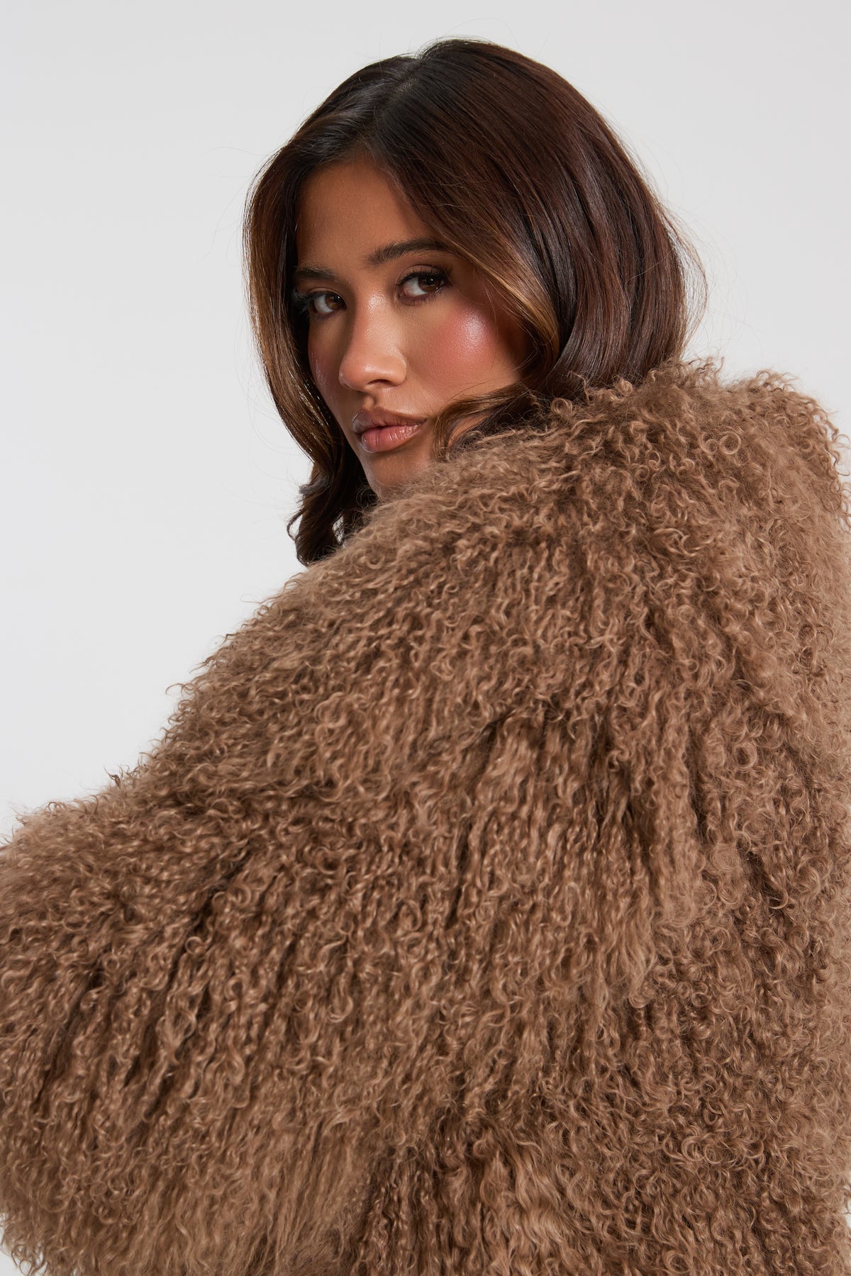 Lula Mongolian Fur Coat