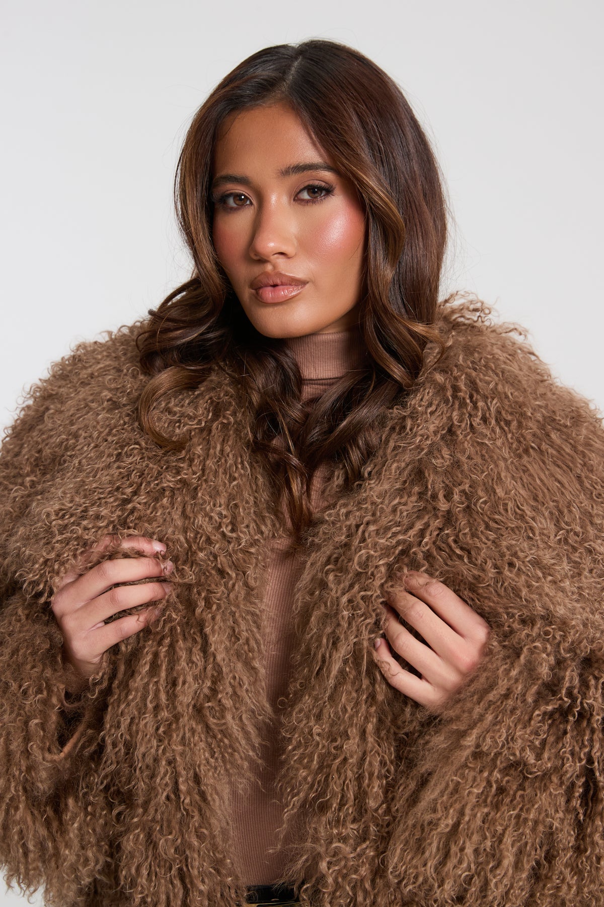 Lula Mongolian Fur Coat