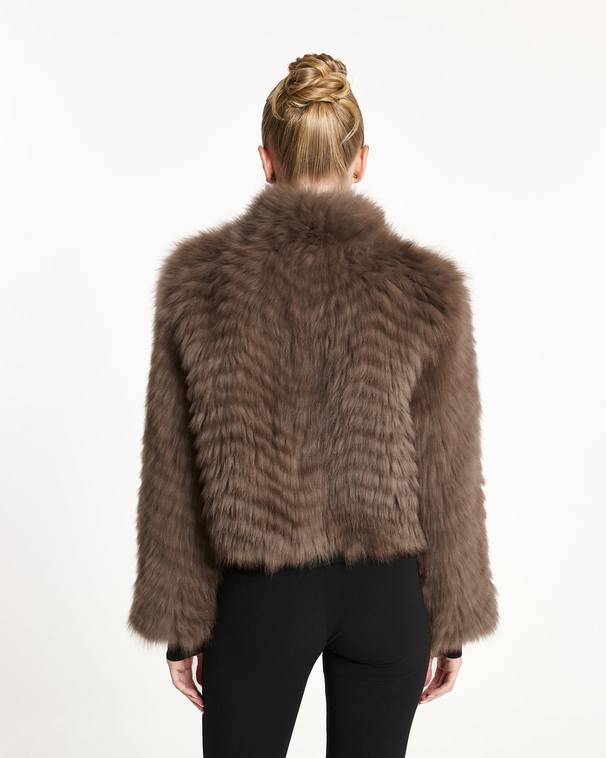 Leia Fox Fur Coat with Collar