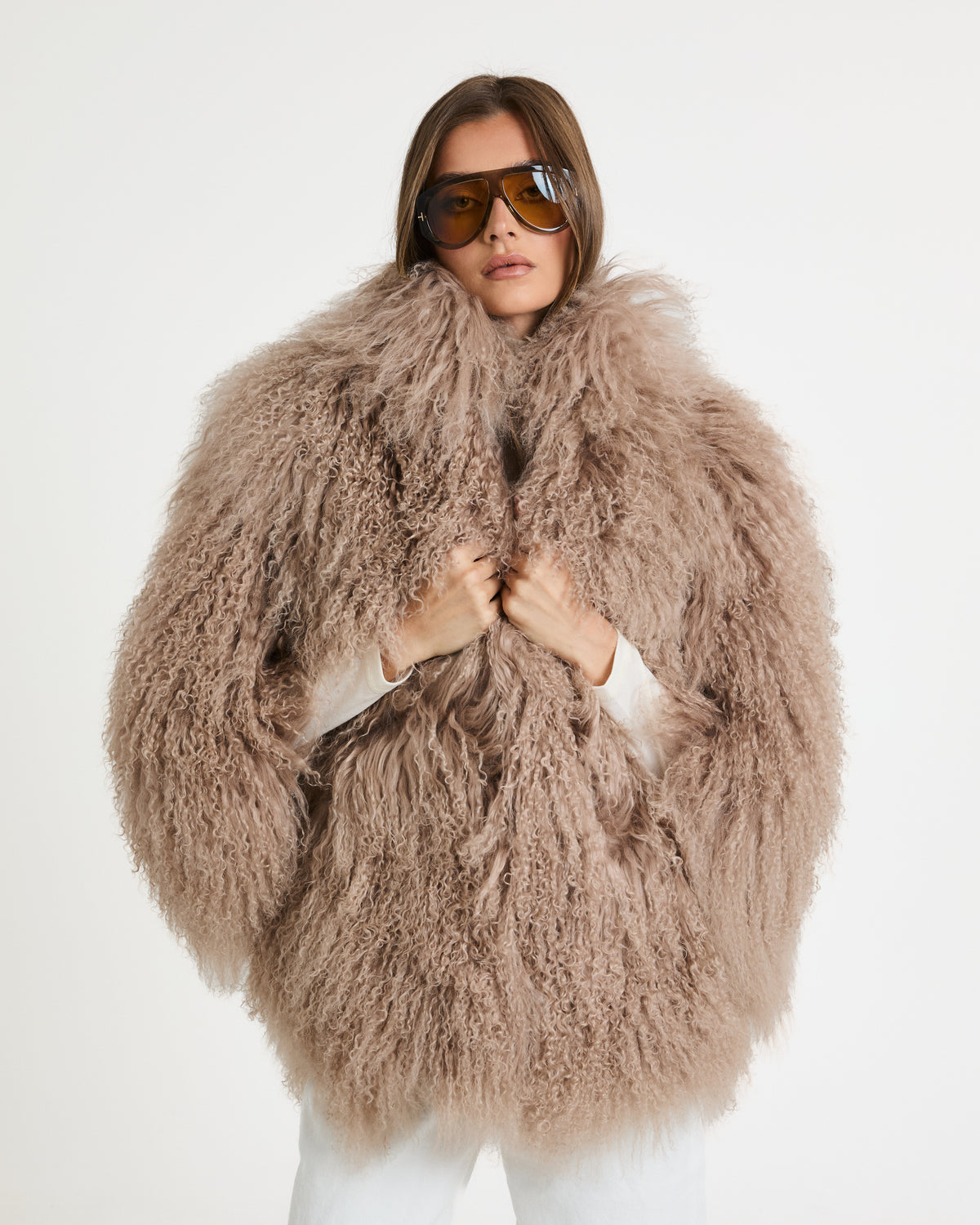 Roberta Mongolian Fur Coat