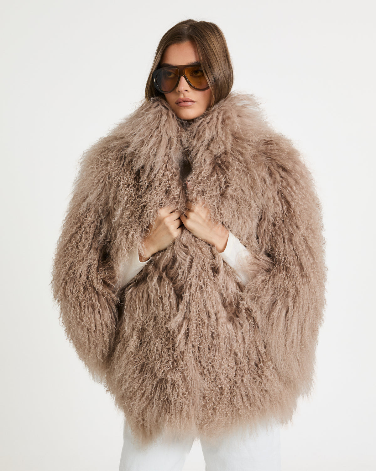 Roberta Mongolian Fur Coat