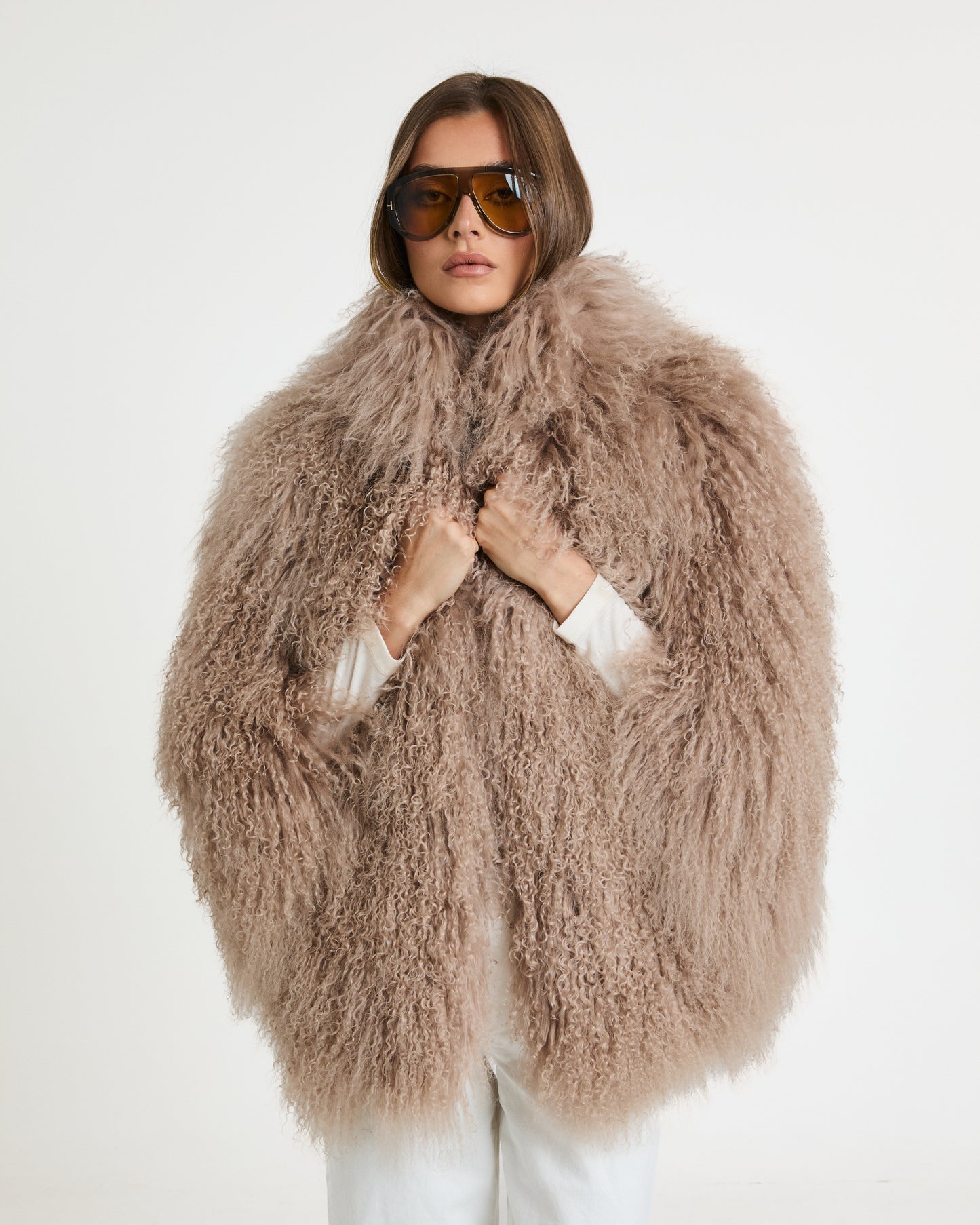 Roberta Mongolian Fur Coat