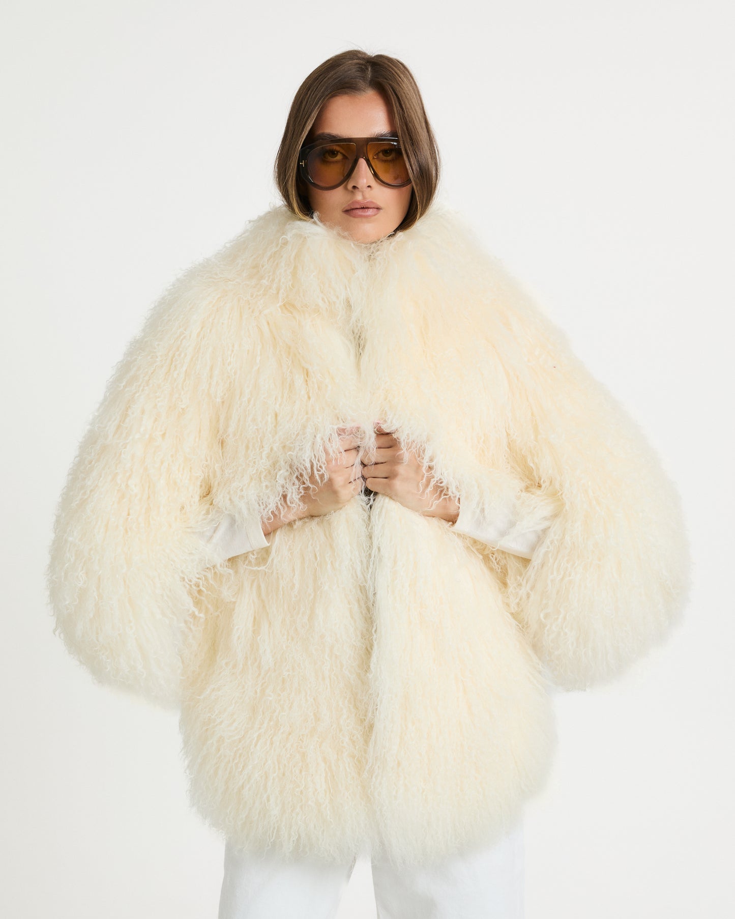 Roberta Mongolian Fur Coat