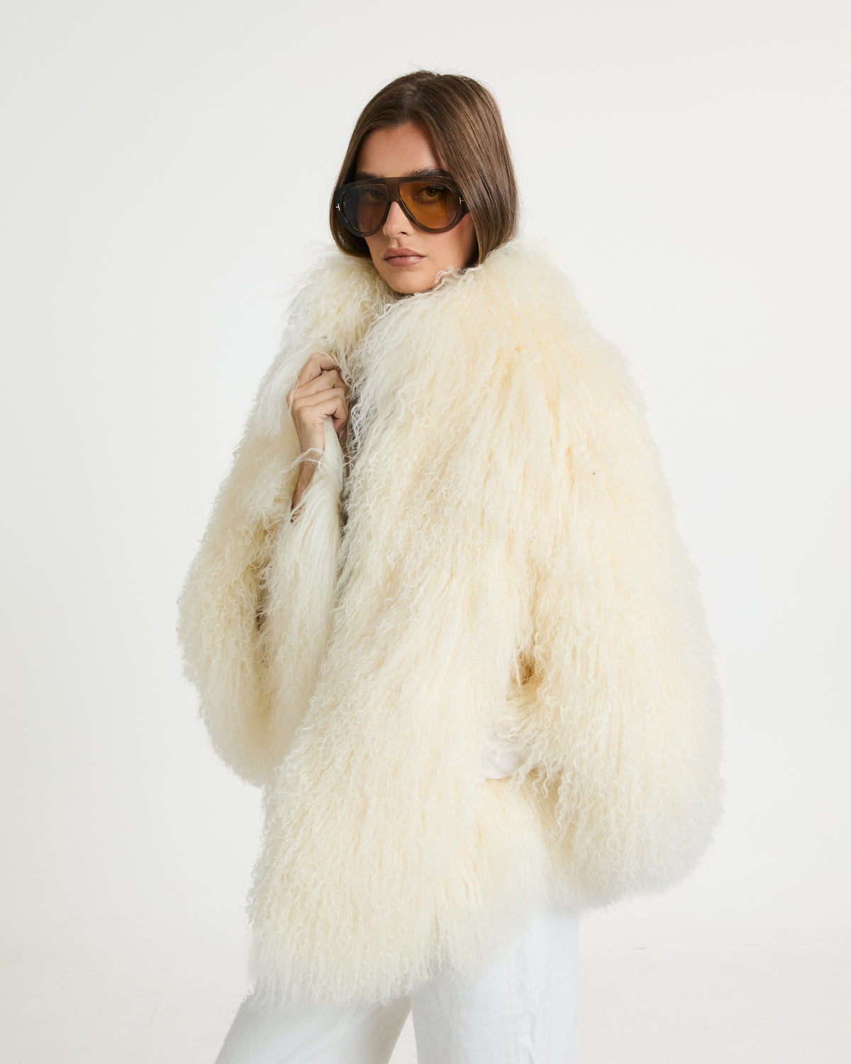 Roberta Mongolian Fur Coat