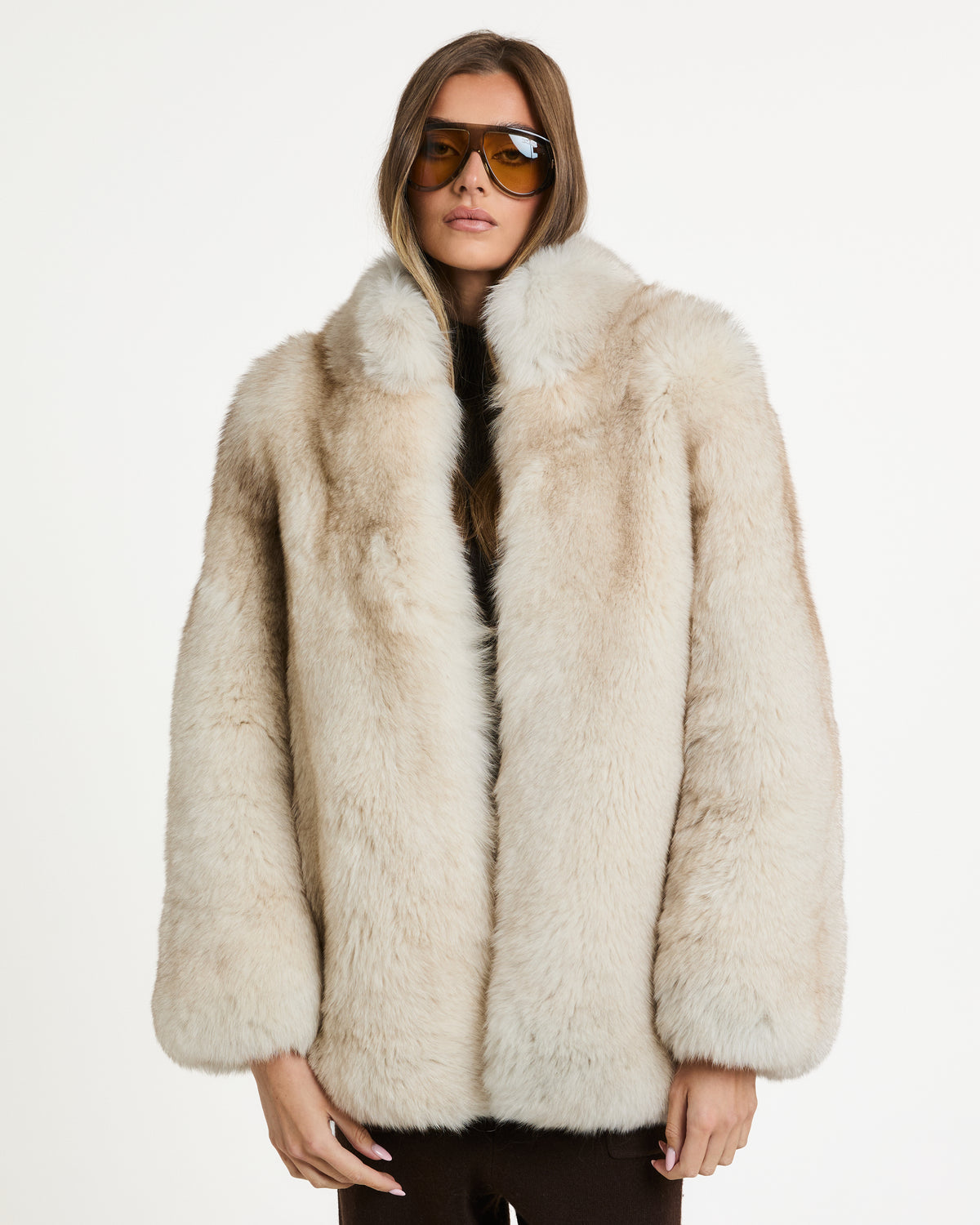 Full Pelt Vanilla Fox Fur Coat