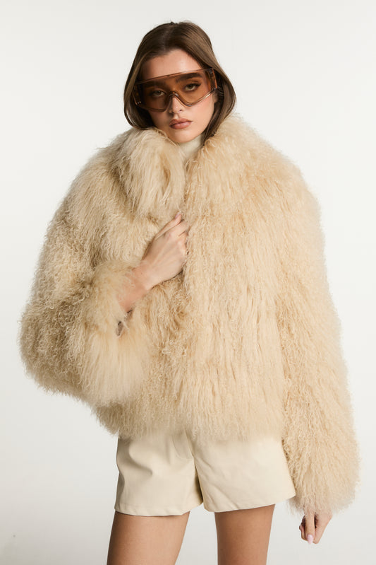 Stella Mongolian Fur Coat