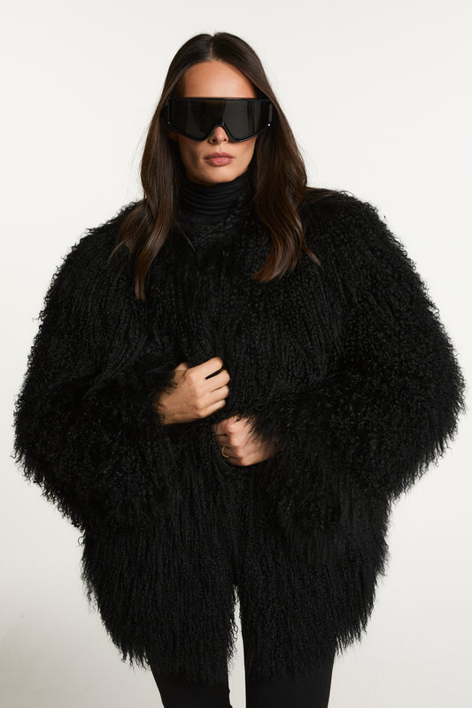 Cali Mongolian Fur Coat