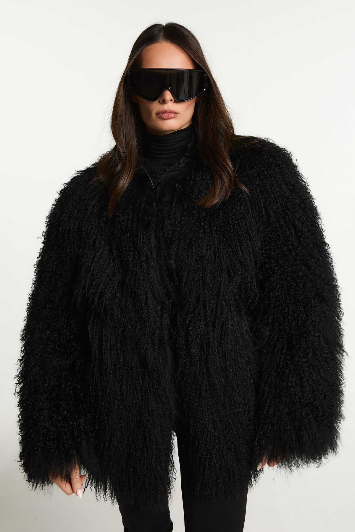 Cali Mongolian Fur Coat