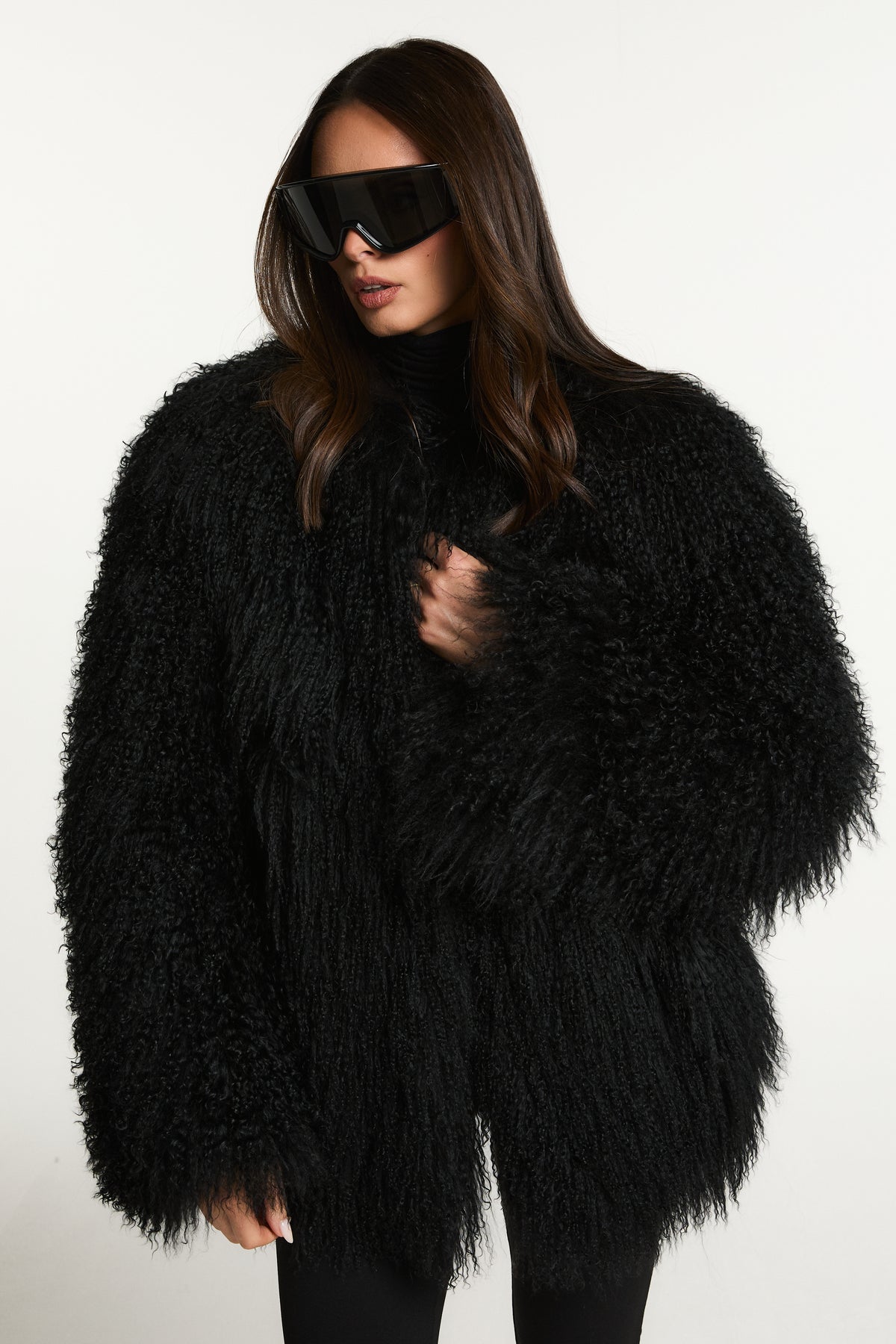 Cali Mongolian Fur Coat