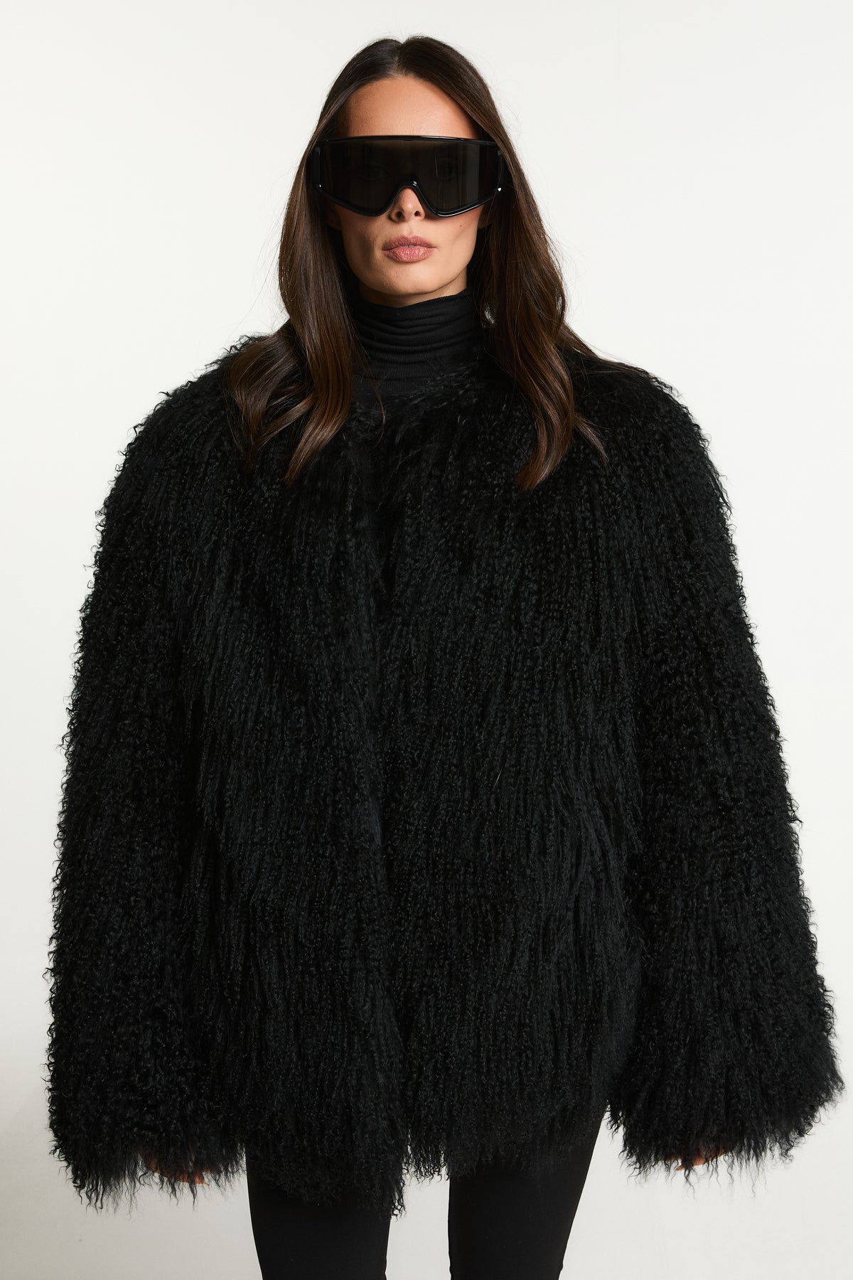 Cali Mongolian Fur Coat