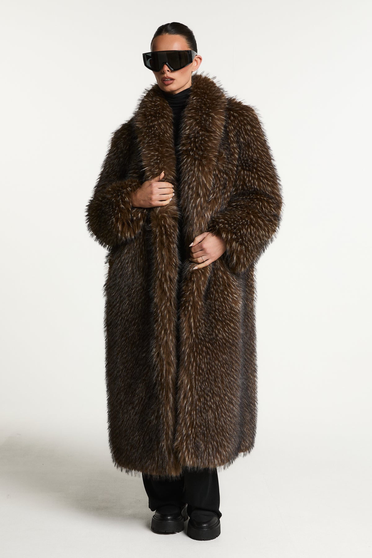 Frankie Luxury Long Faux Fur Coat