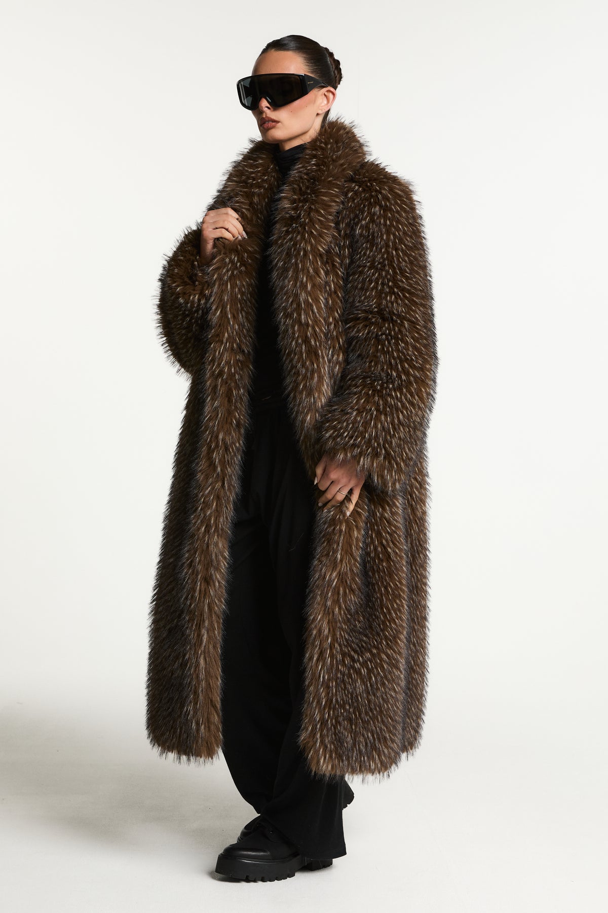 Frankie Luxury Long Faux Fur Coat