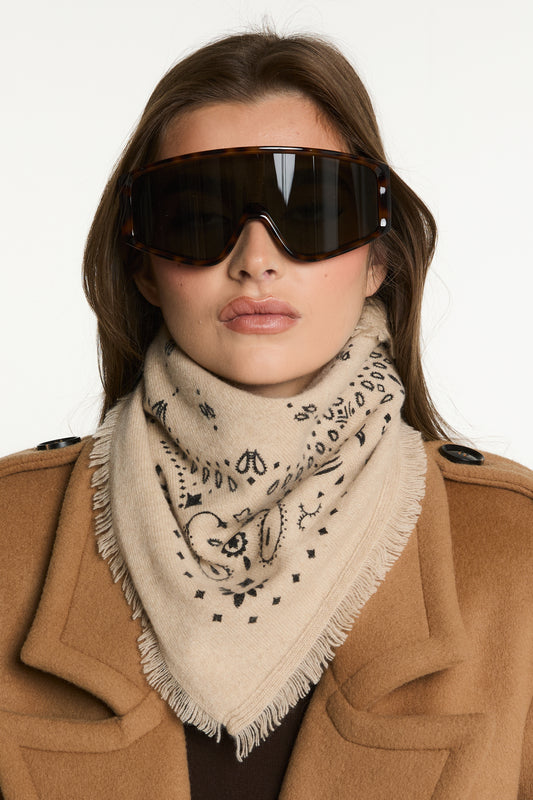 Cashmere Bandana Scarf
