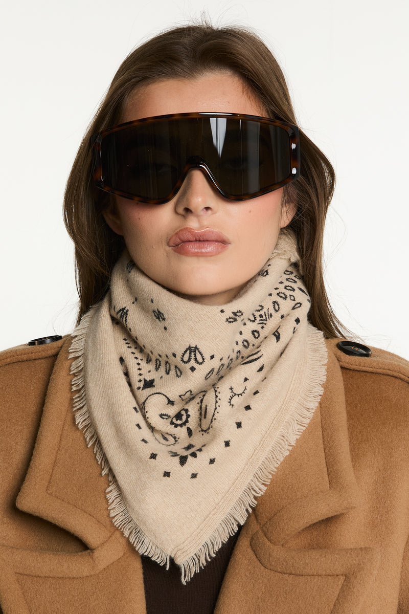 Cashmere Bandana Scarf