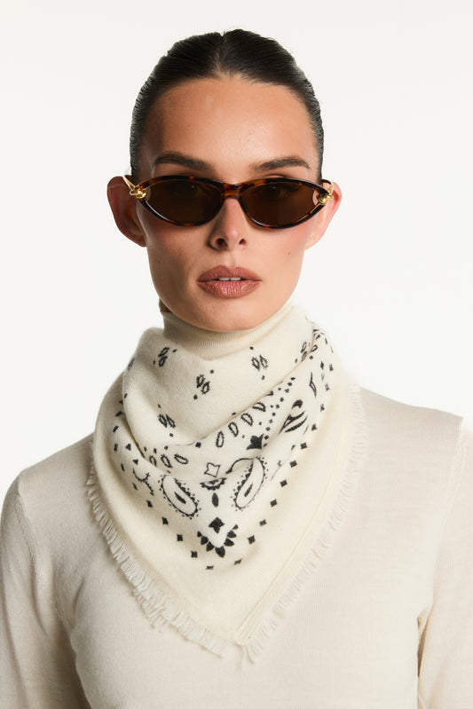 Cashmere Bandana Scarf