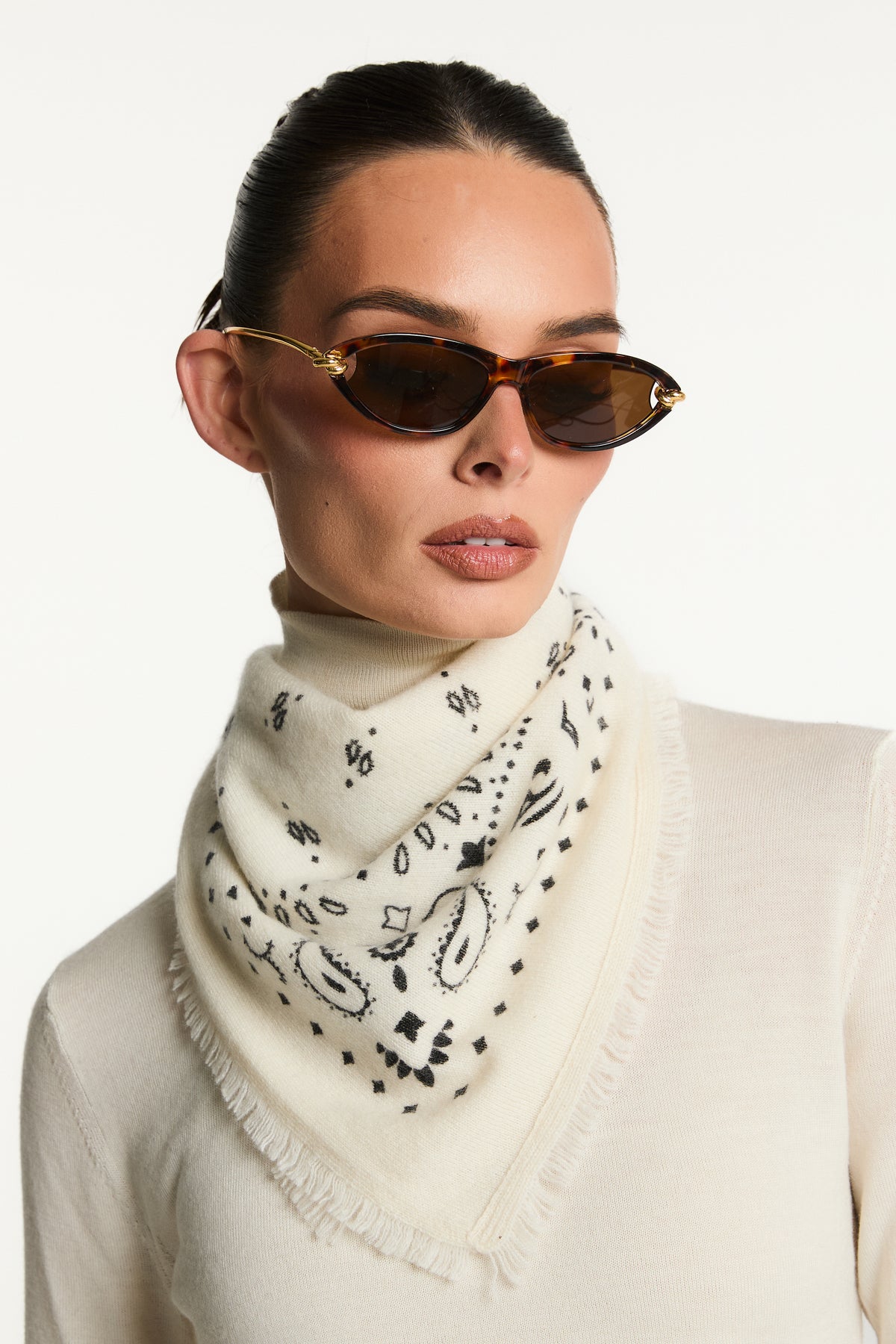 Cashmere Bandana Scarf