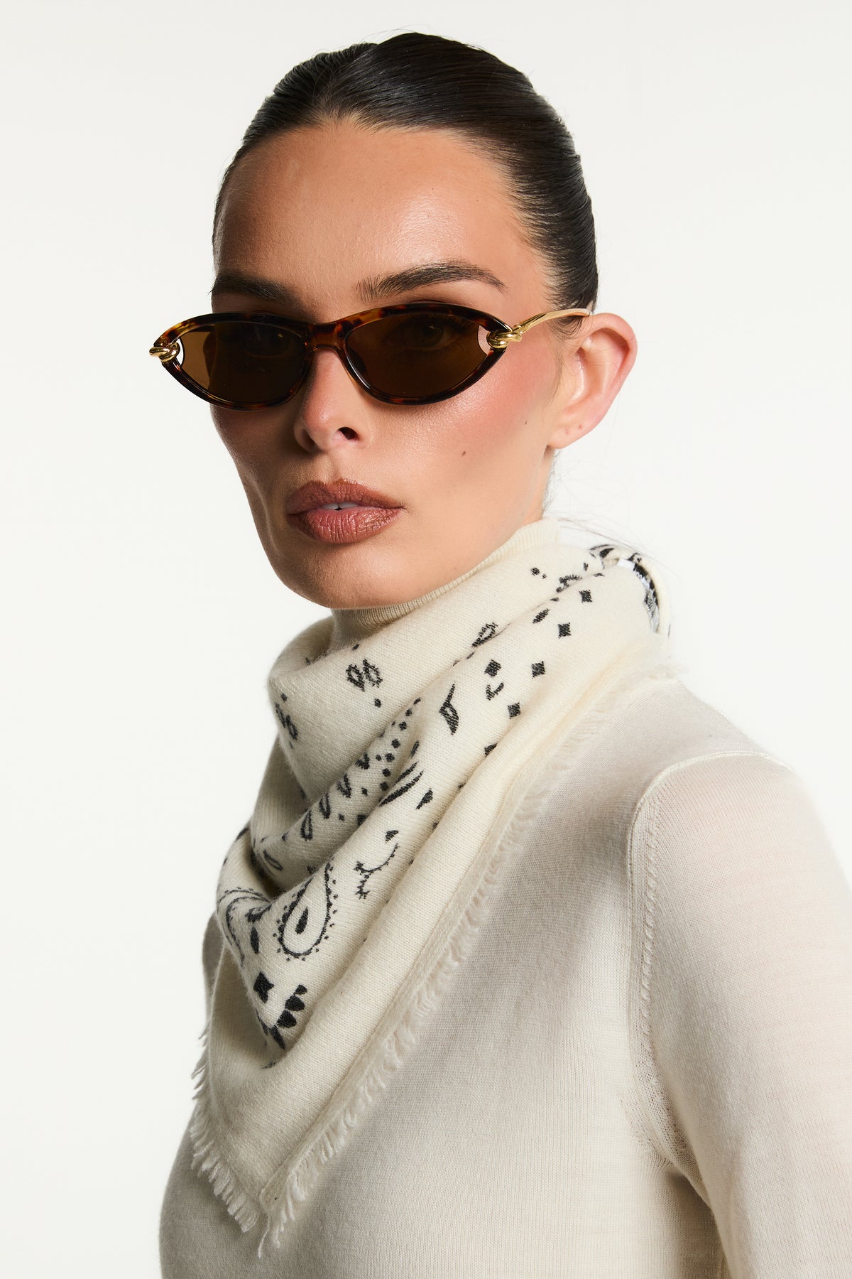 Cashmere Bandana Scarf