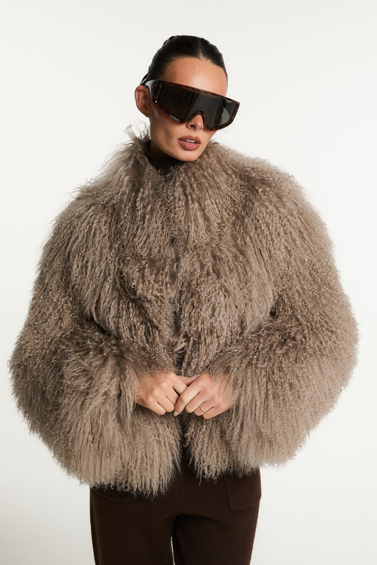 Stella Mongolian Fur Coat