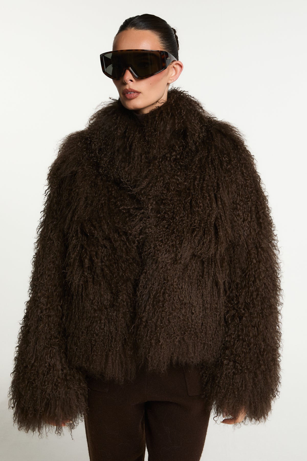 Stella Mongolian Fur Coat